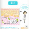 考えている女医さんのイラストと肌の構造図