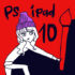 iPad Photoshop落書き10日目 ペンを持った女の子のイラスト
