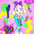 iPad Photoshop落書き80日目 80年代のマドンナみたい女の子のイラスト